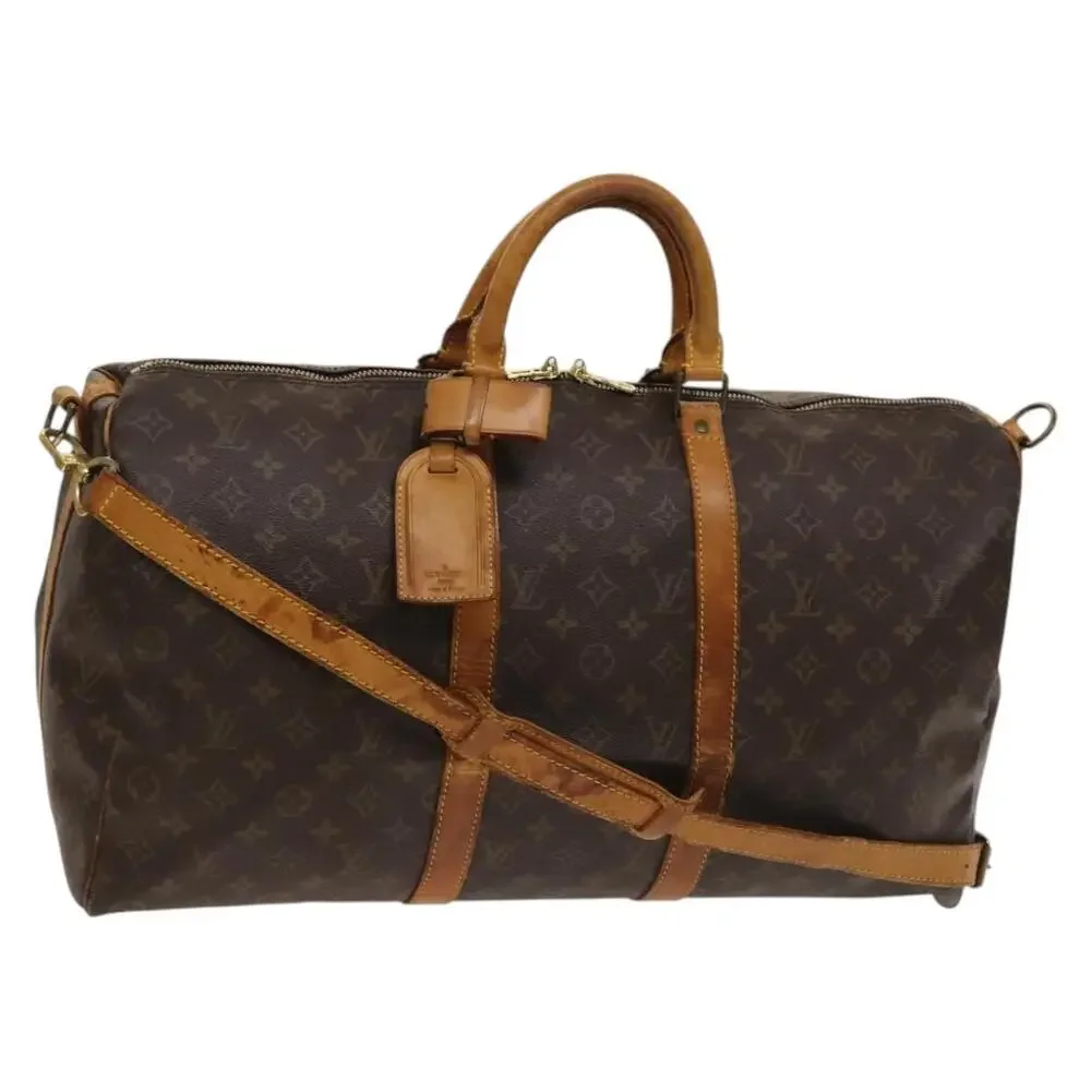 LOUIS VUITTON Monogram Keepall Bandouliere 50 Boston Bag M41416